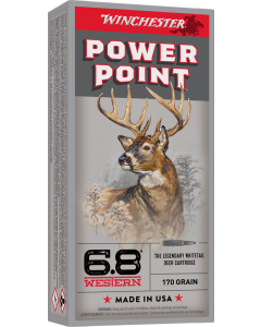 Winchester Power-Point 6.8 Western 170gr Soft Point - 20 Rounds