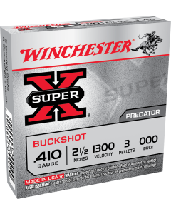 Winchester Super-X 410 Ga 2.5" 3 Pellet 000 Buck - 5 Rounds