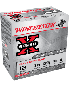 Winchester Super-X 12 Ga 2 3/4" 1 1/8oz 4 Shot - 25 Rounds