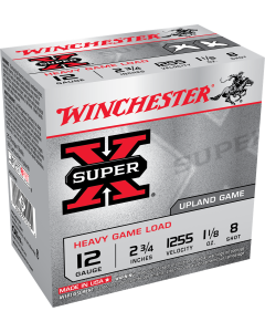 Winchester Super-X 12 Ga 2 3/4" 1 1/8oz 8 Shot - 25 Rounds