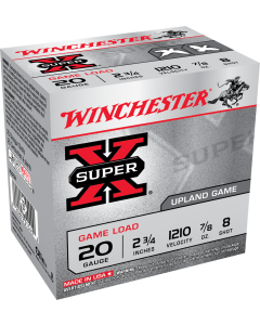 Winchester Super-X 20 Ga 2 3/4" 7/8oz 8 Shot - 25 Rounds