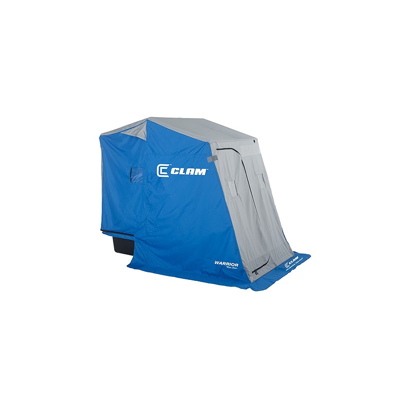 Clam Warrior Hub Ice Shelter with Bench Seat at Glen's