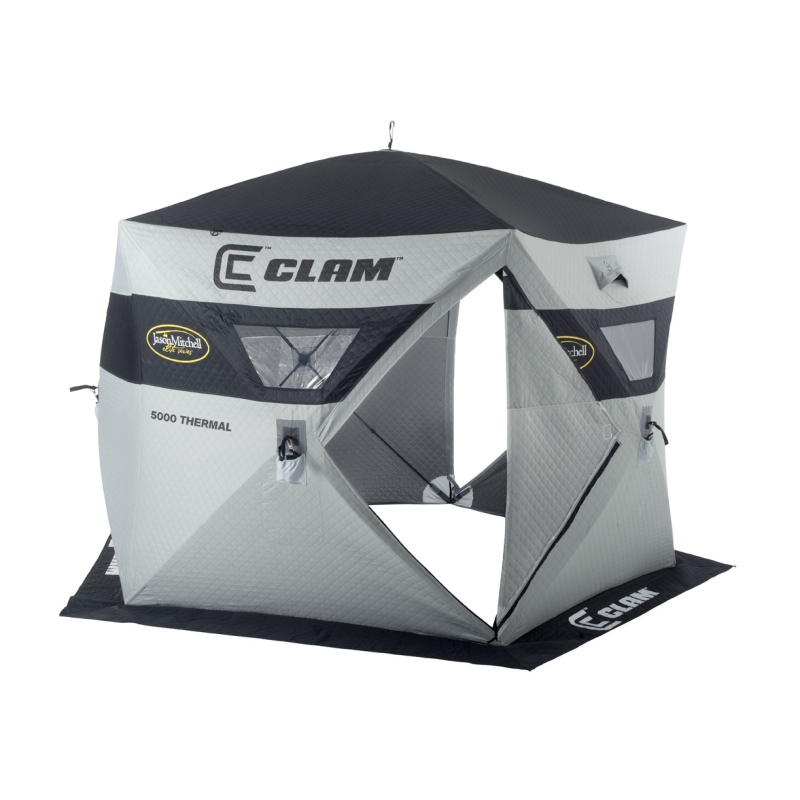 Clam Jason Mitchell Thermal 5000 Hub Ice Shelter at Glen's