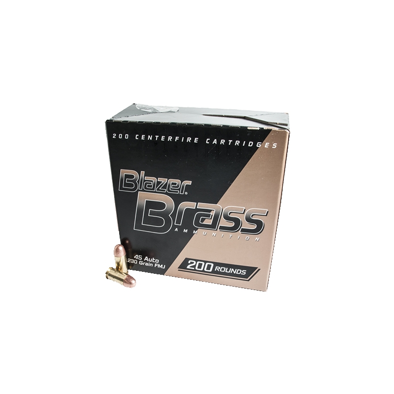 CCI Blazer Brass 45 ACP 230 Grain FMJ - 200 Rounds 52301 at Glen's