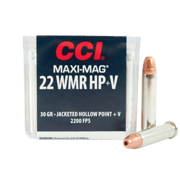 CCI Maxi-Mag +V 22 WMR 30 Grain JHP - 50 Rounds 59 at Glen's