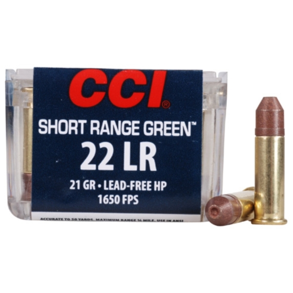 CCI Short Range Green 22 LR 21 Grain Non-Toxic 952 at Glen's