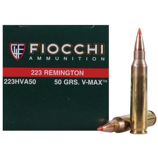 muchaです Fiocchi Extrema 223 Rem 50 Grain V-Max - 50 Rounds 223HVA50