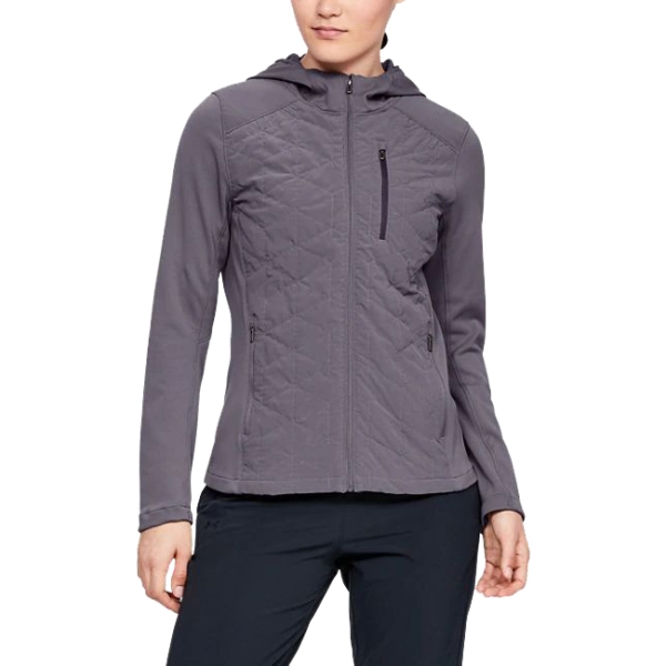 Under armour women's coldgear reactor best sale hooded jacket