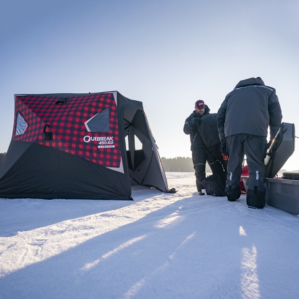 Eskimo Outbreak 450XD Limited Edition Buffalo Plaid Ice House at