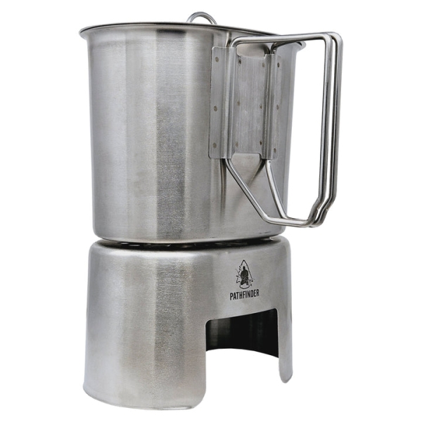 Pathfinder Stainless Steel Canteen Cooking Set at Glen's Pathfinder Stainless Steel Canteen Cooking Set at Glen's