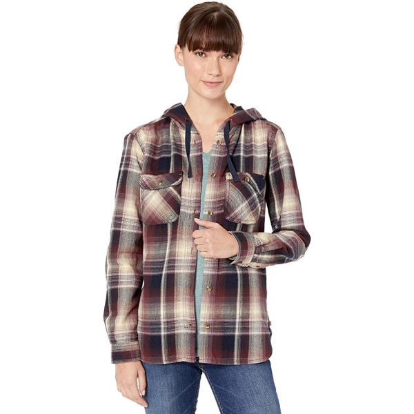 Carhartt Women s Beartooth Hooded Flannel Shirt