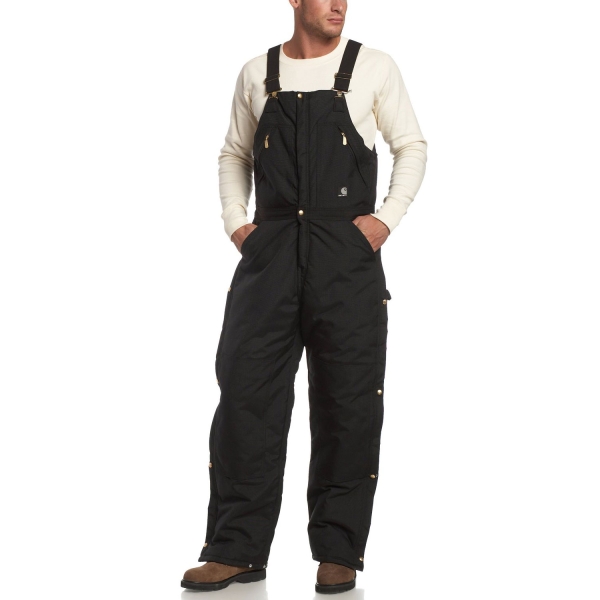 Carhartt Men s Yukon Arctic Quilt Lined Zip to Waist Biberalls with Free Shipping